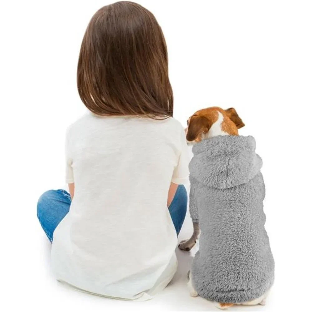 Dog Sweaters for Small Dogs Soft Double-Sided Plush Fleece Pet Sweater XS